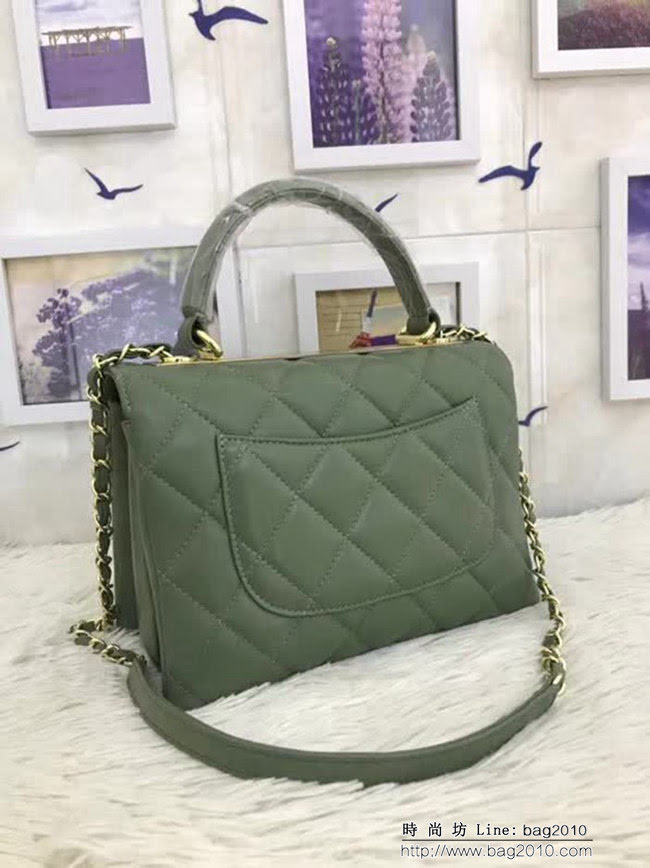 香奈兒CHANEL 92236 2018秋冬小羊皮手提肩背斜背鏈條包 DSC1068